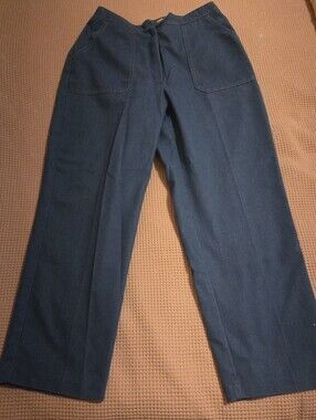 Napa Valley Blues Navy Brushed Denim Jeans, Size 12, EUC